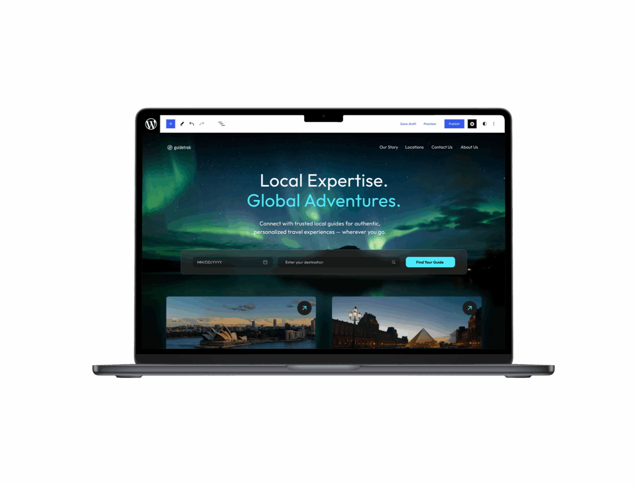 Managed WordPress laptop